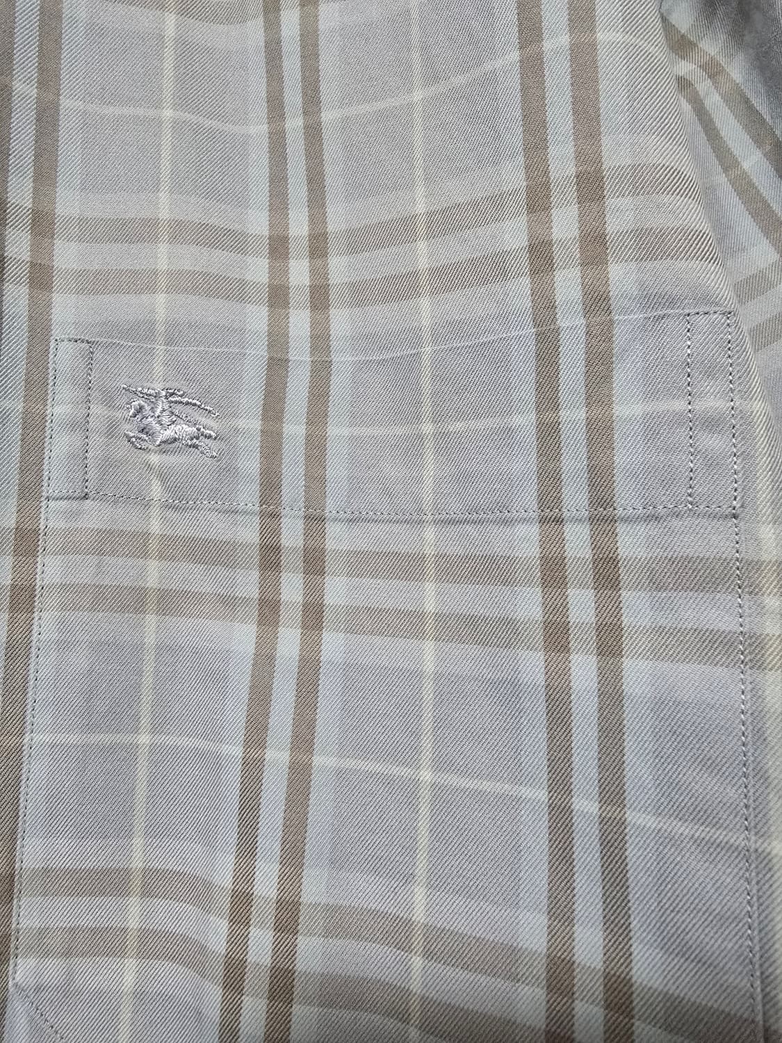 체크 코튼 블루 셔츠 상품이미지5