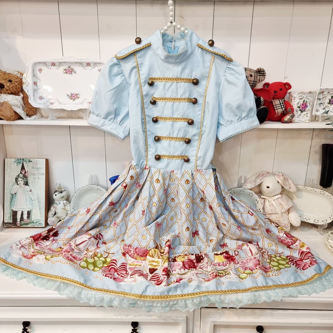 밀리터리 캔디 프린트 원피스 상품이미지1