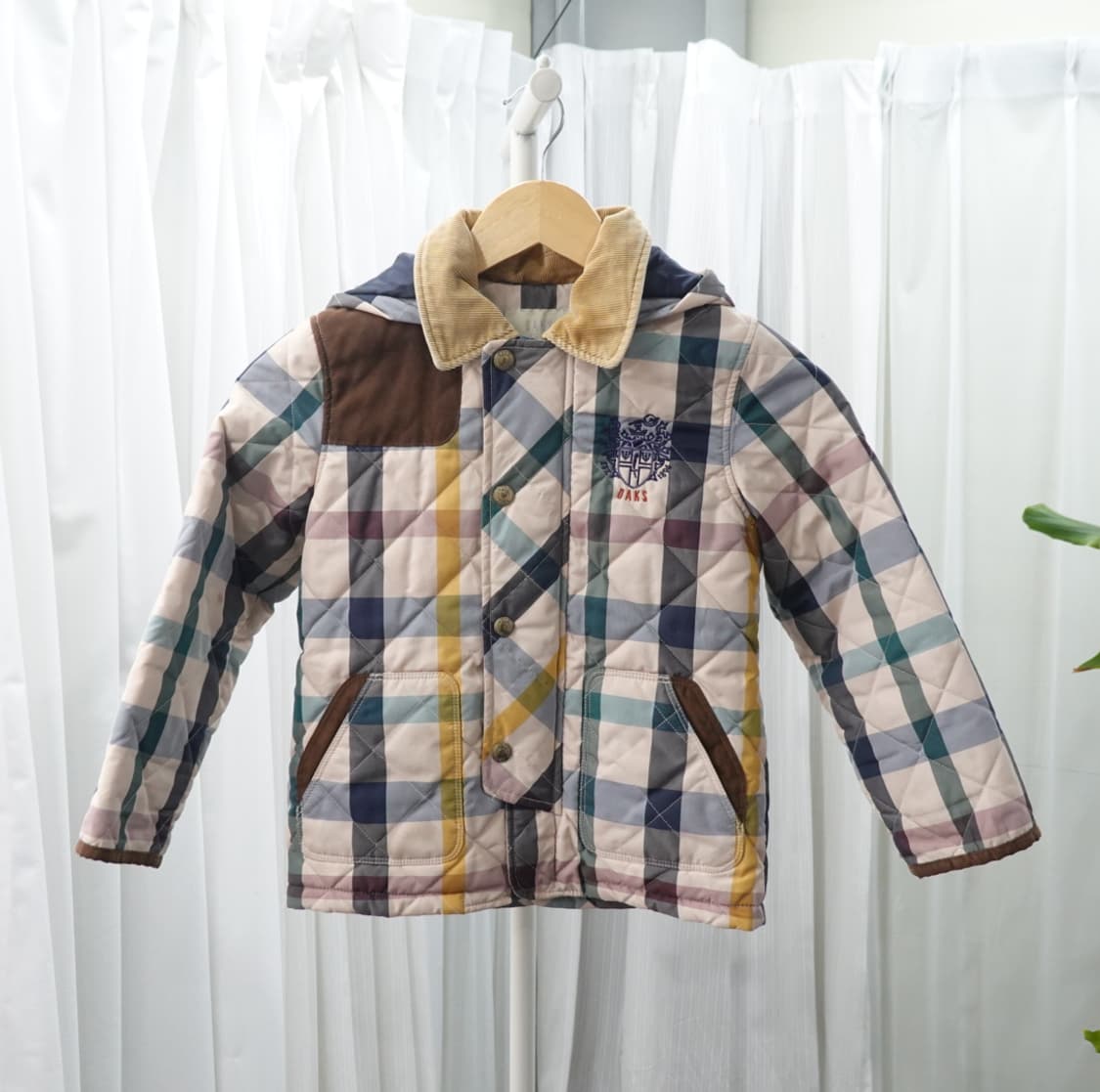 DAKS 닥스 키즈 브리티시 체크 퀼팅 자켓 1850 상품이미지2