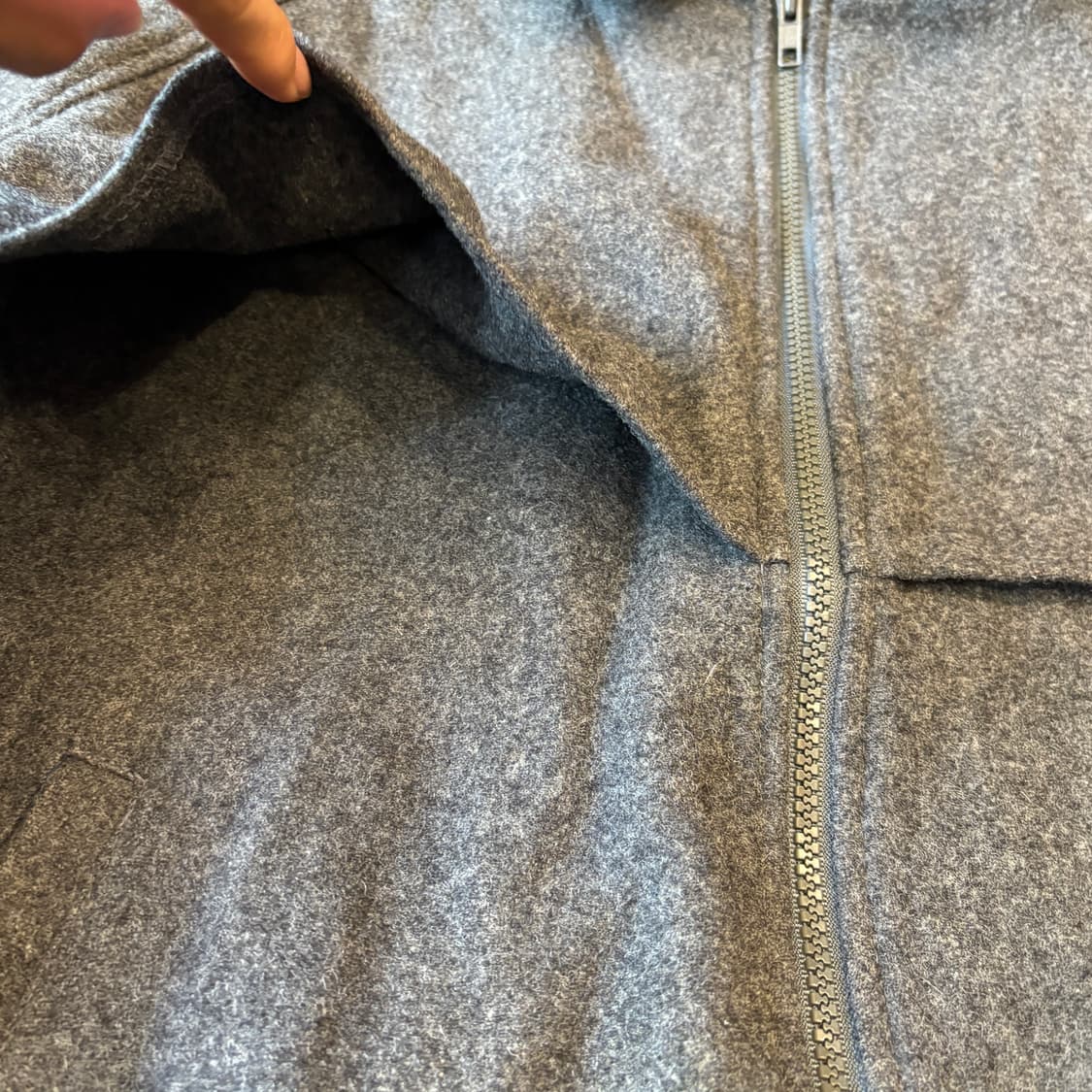 90s 90년대 미국 생산 펜들턴 그레이 울 블루종 자켓 상품이미지7