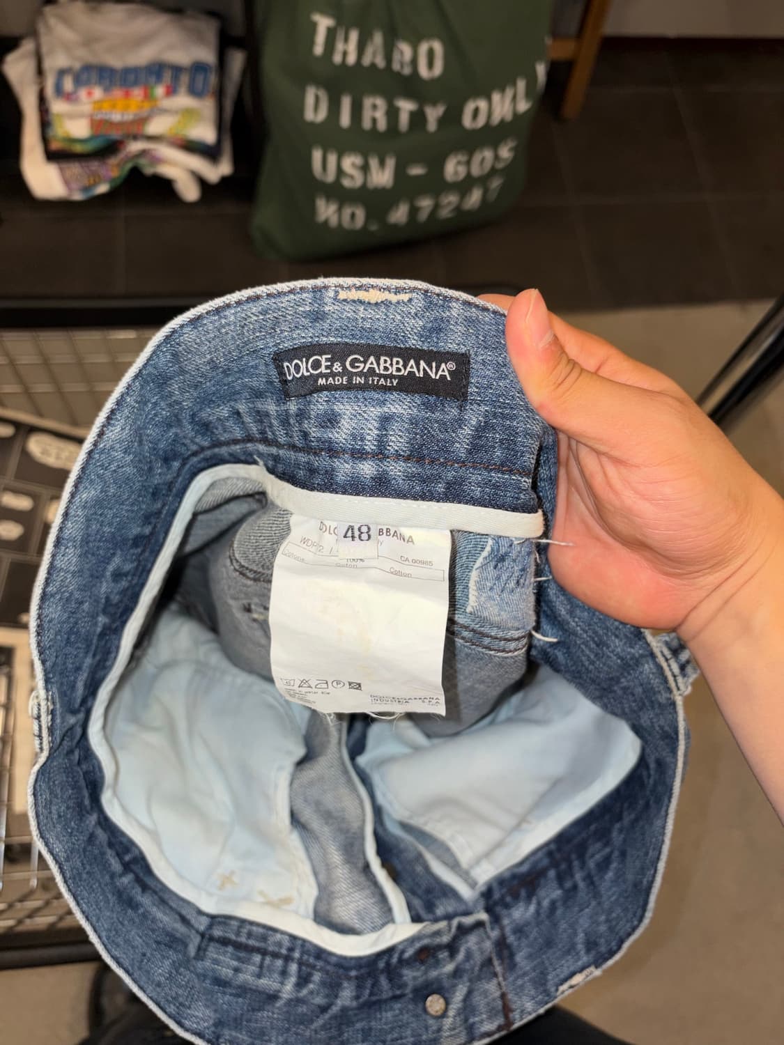 00’s Dolce & Gabbana repair Denim pants 상품이미지10