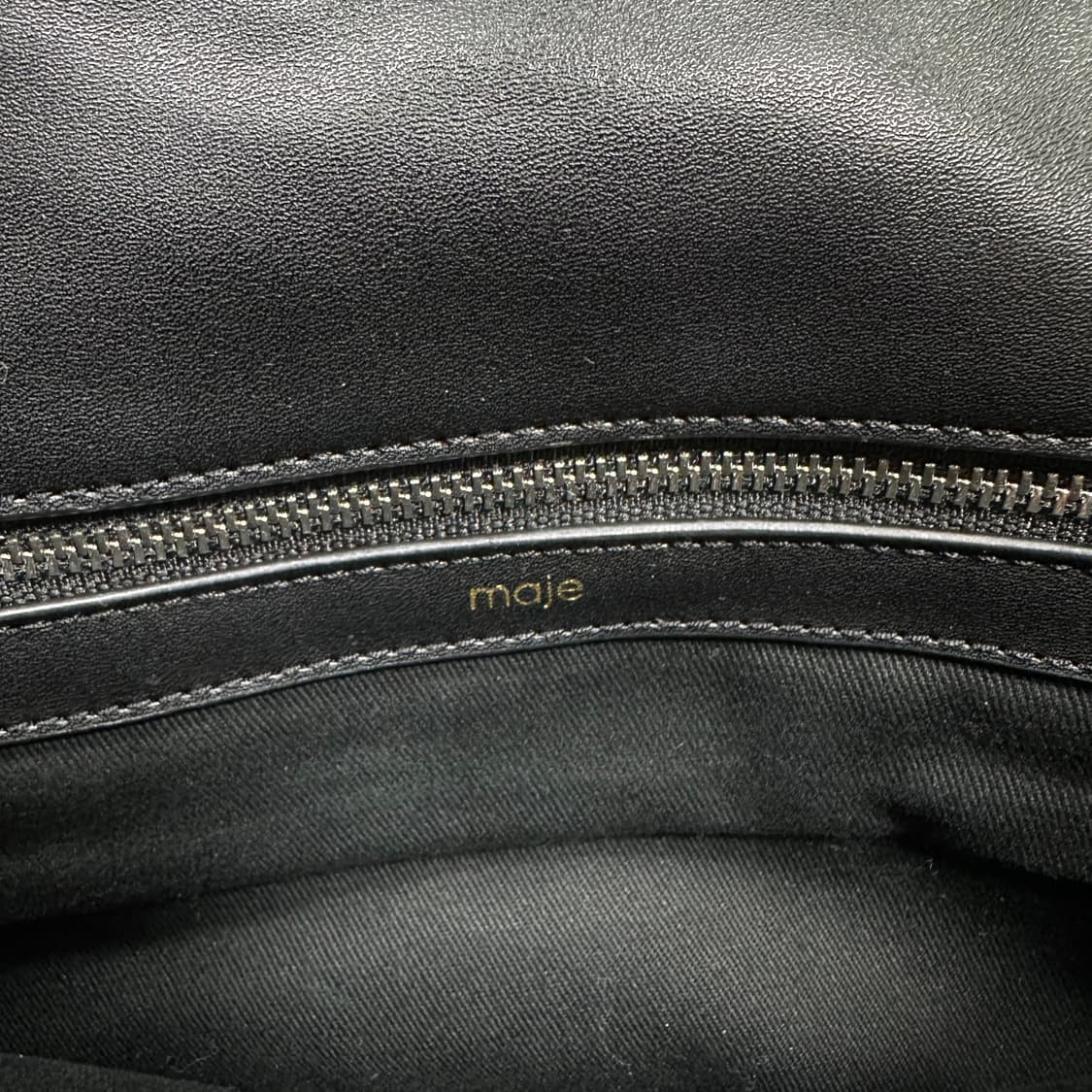 ✨ (바배) 마쥬 클로버 트위드 딥그린 숄더 백 상품이미지5