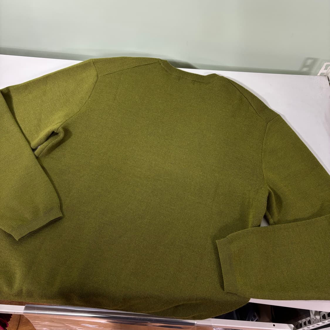 XL 무신사스탠다드 무탠다드 카키 울 니트 상품이미지3