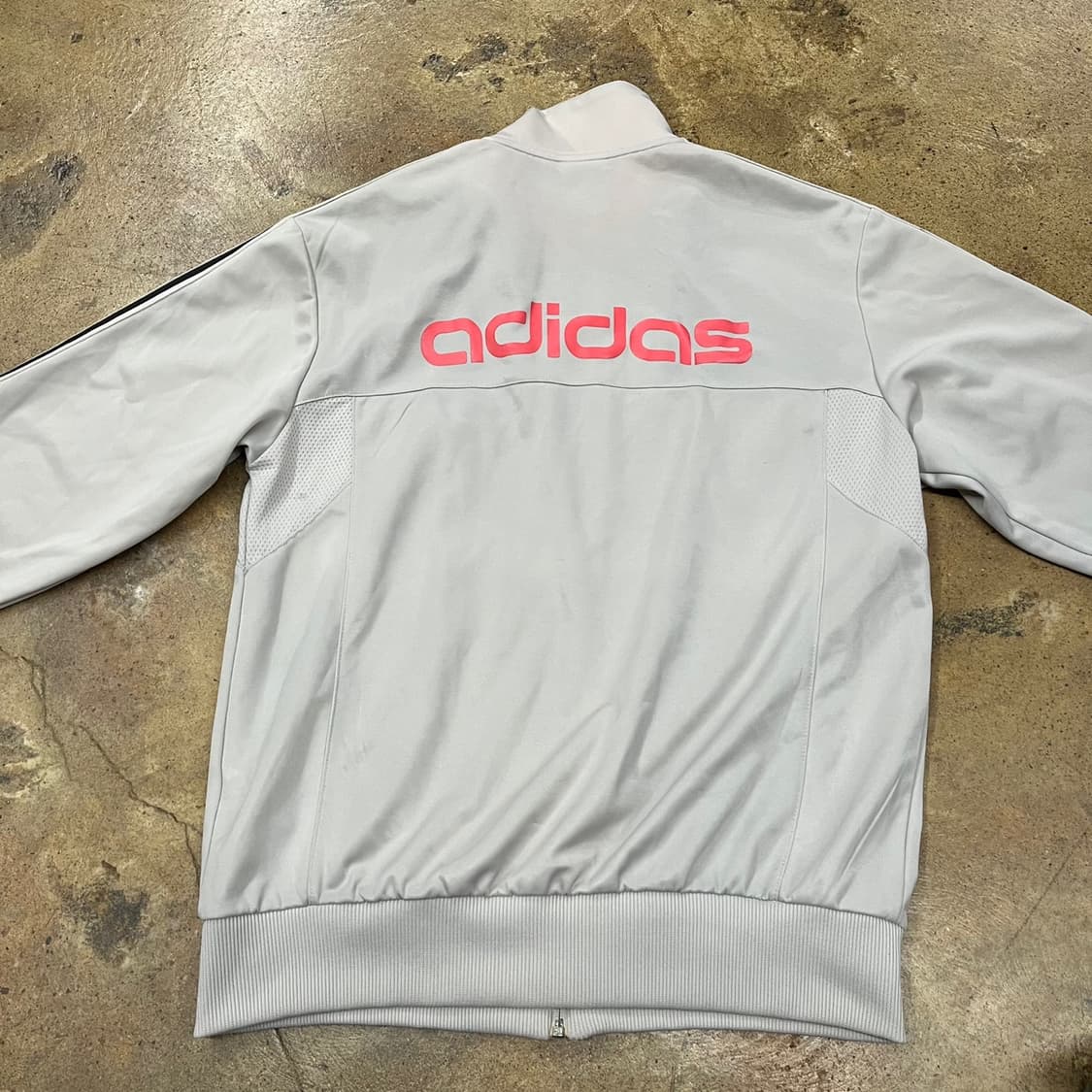 [정품/100] 아디다스 삼선 트랙탑 화이트 네이비 져지 b15 상품이미지4