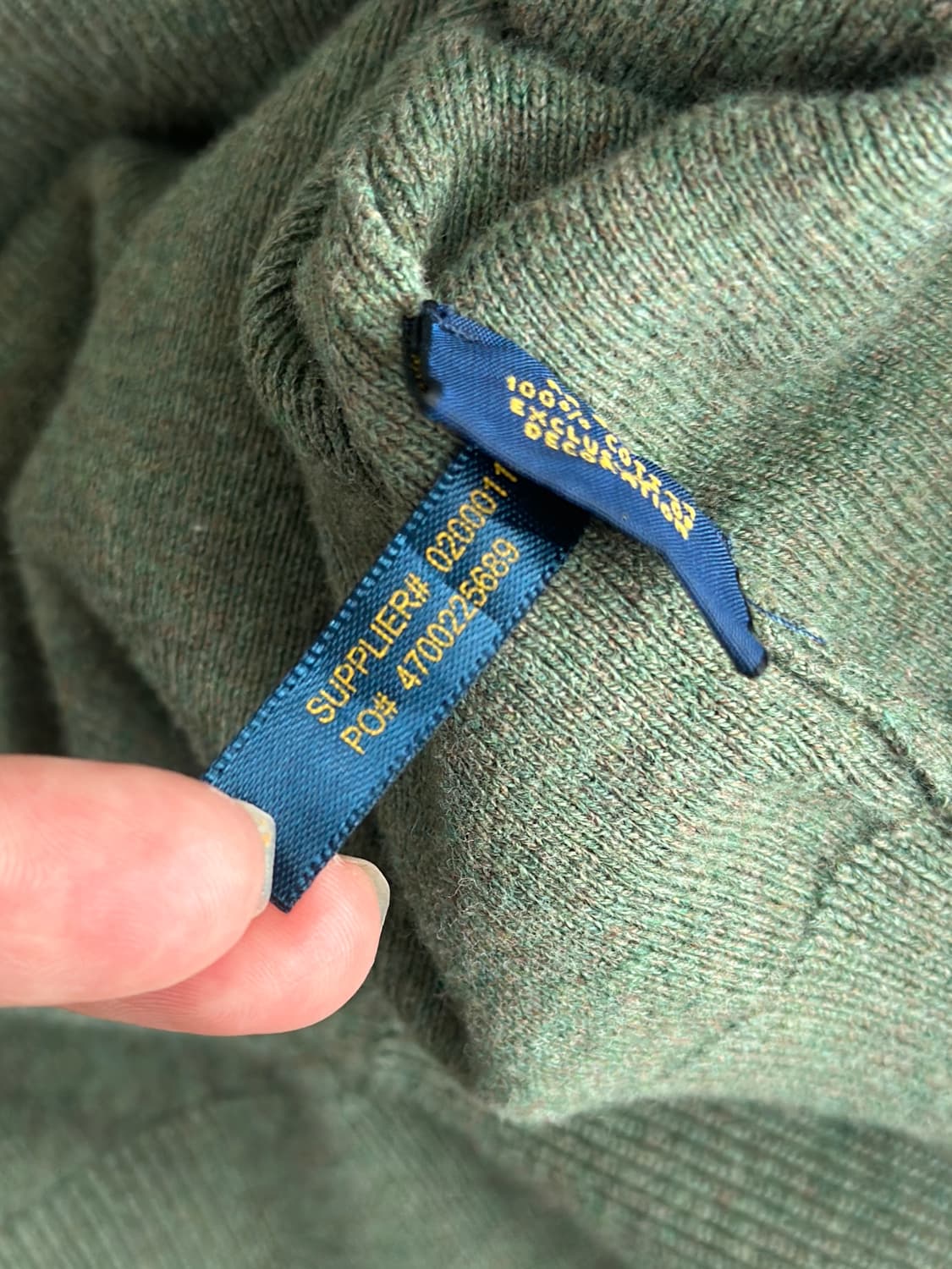 폴로 랄프로렌 피스타치오 V넥 피마코튼 니트 상품이미지6