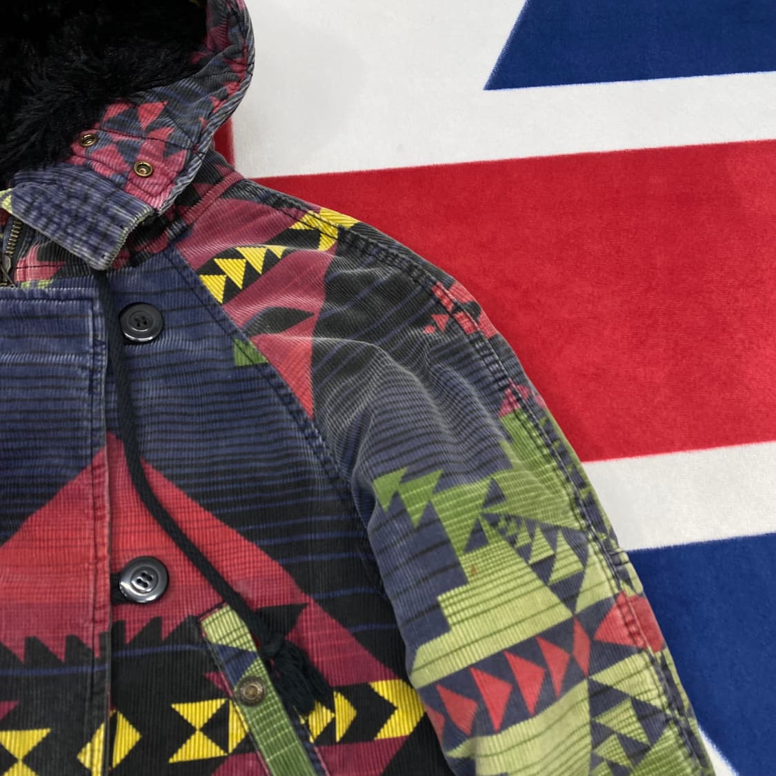 데님앤서플라이 랄프로렌 아즈텍 코듀로이N-3B파카 XS 상품이미지3