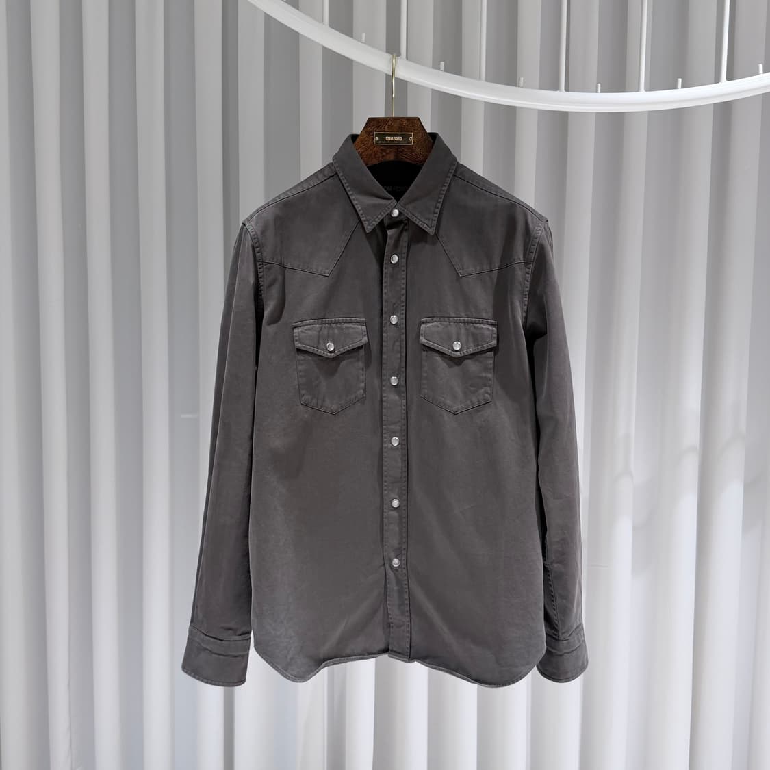 (A/40) / 톰포드 데님 코튼 웨스턴 셔츠 상품이미지1