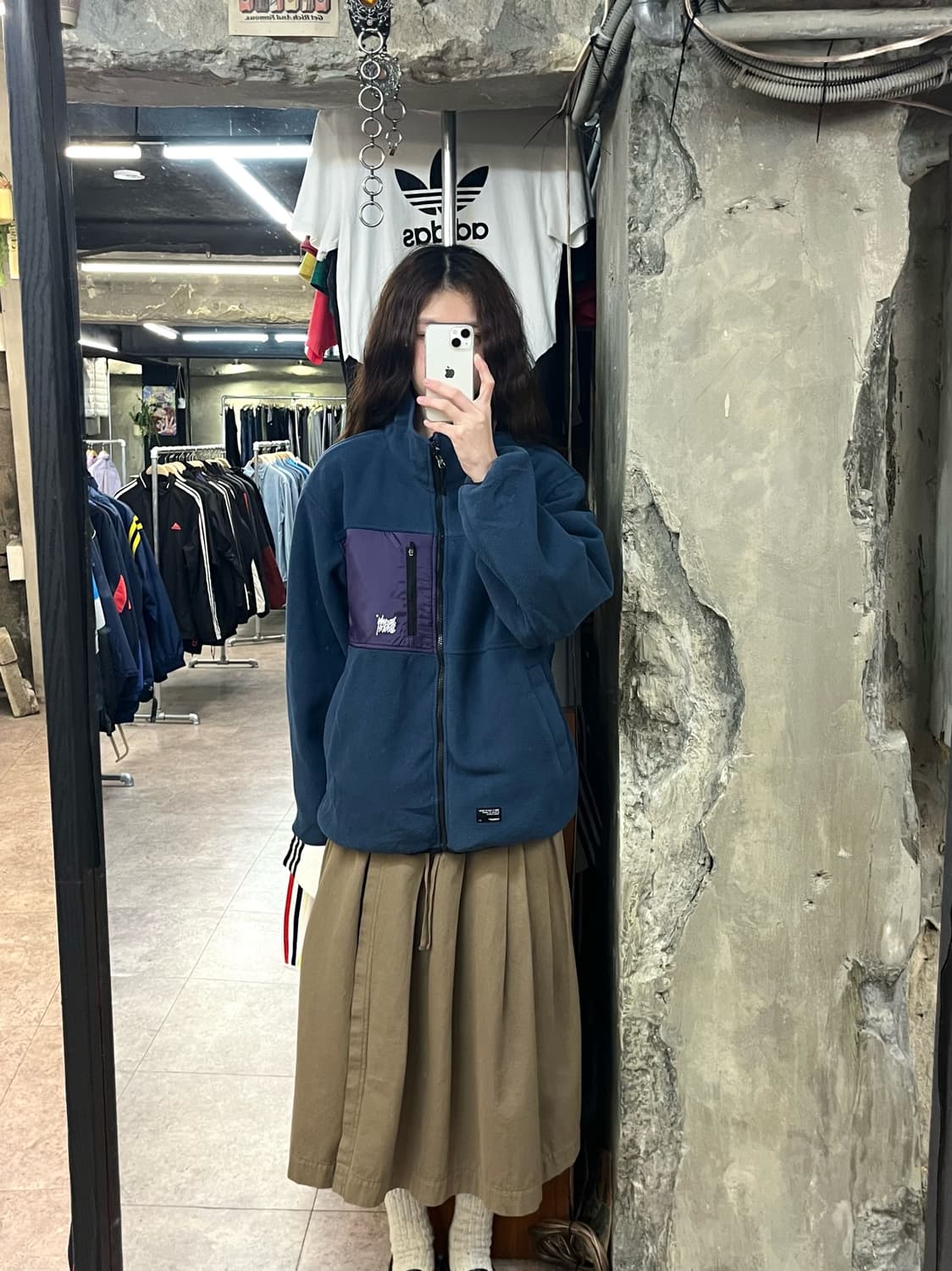 브라운 브레스 리버시블 플리스 자켓 블루 M #csz2591 상품이미지2