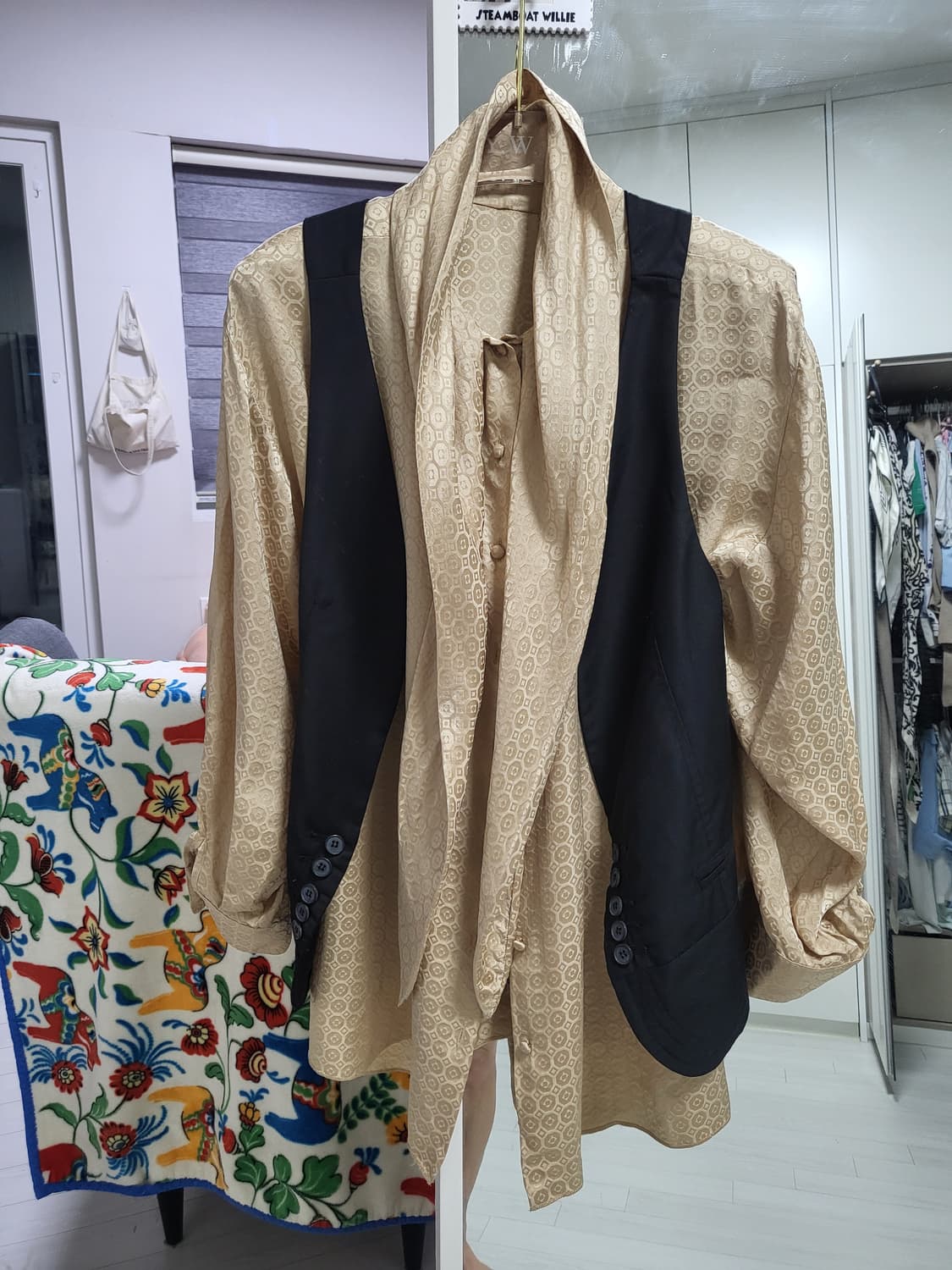 ST. JOHN 실크 100%블라우스 베이지 55-77 상품이미지5