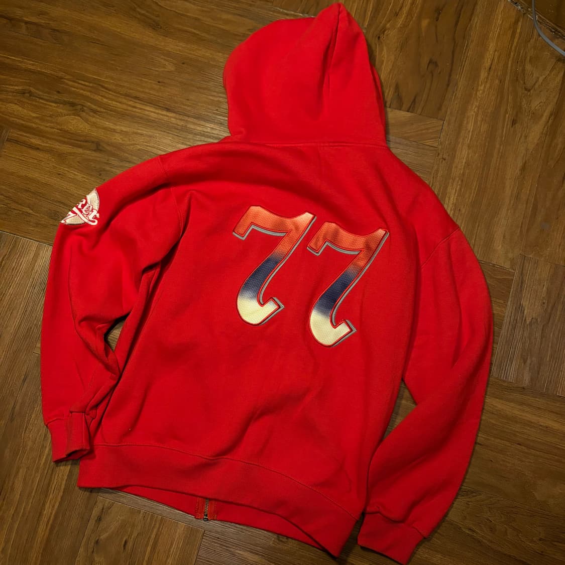 JOKER 77 RED ZIP UP HOODIE 상품이미지6