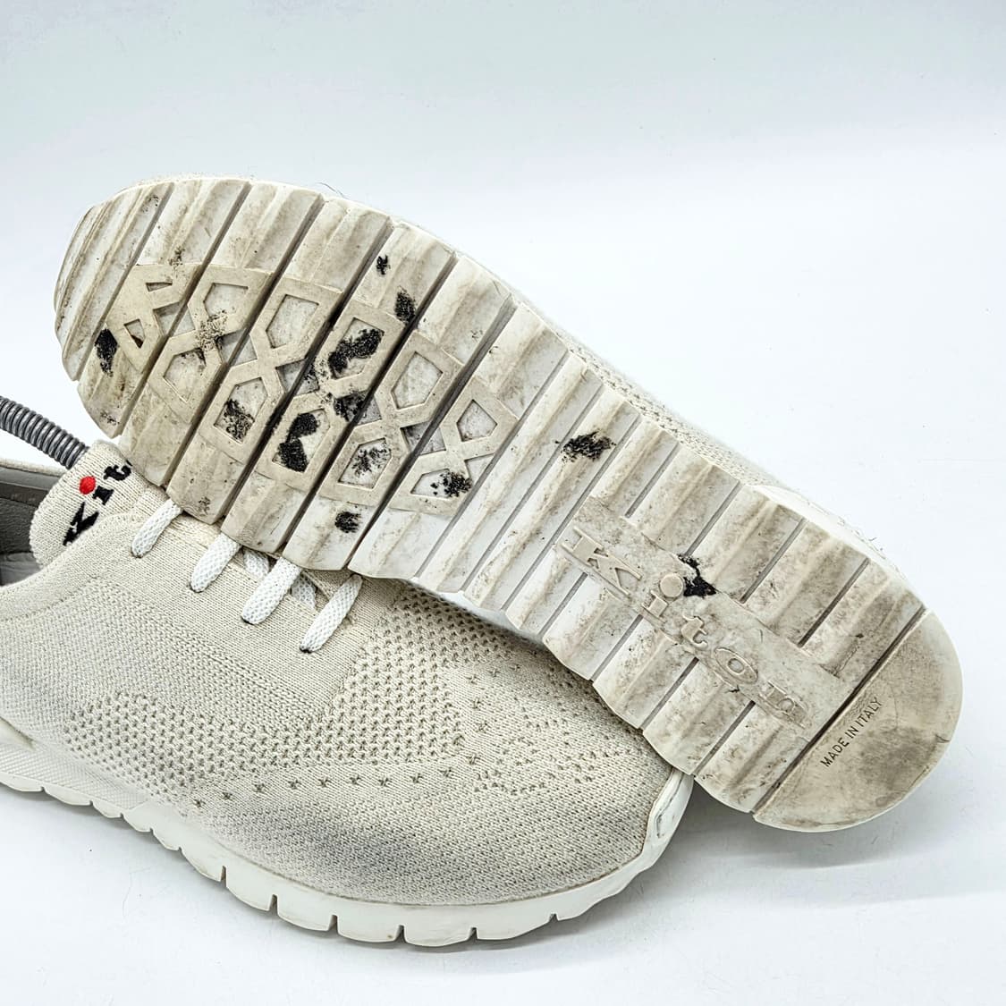 키톤 니트 핏 러닝 슈즈 윙팁 화이트 (7 1/2) 상품이미지3