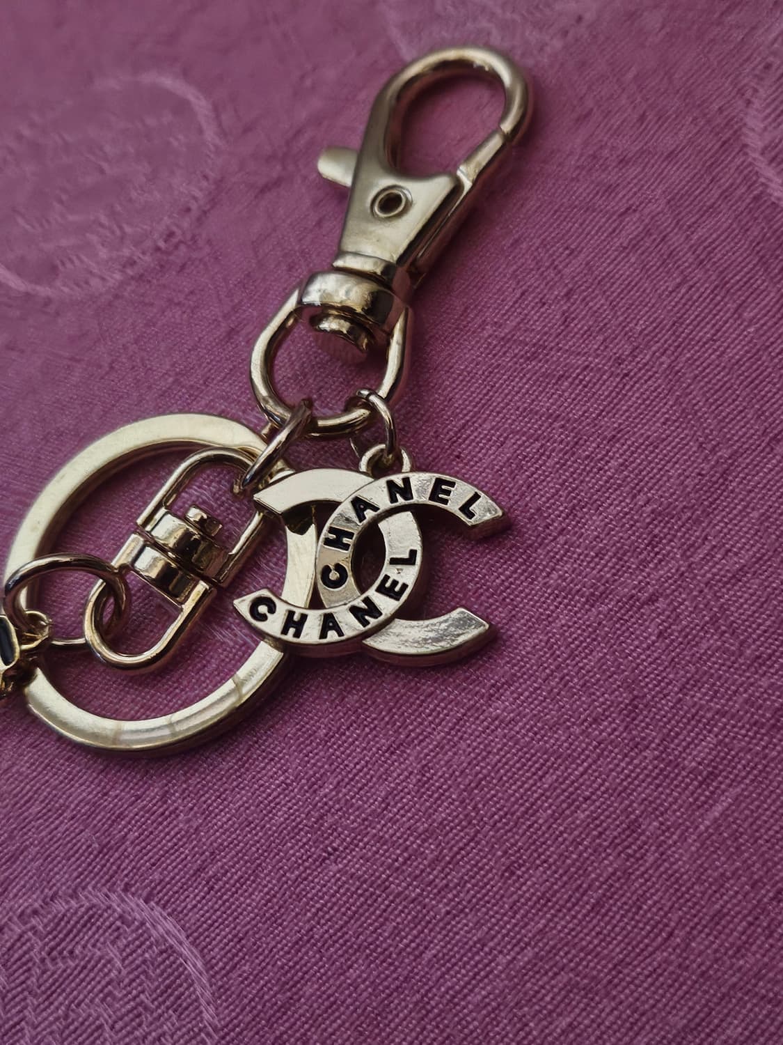 샤넬 정품 빈티지 업사이클링 키링 상품이미지3