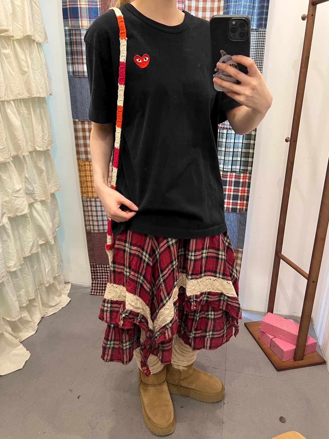 꼼데가르송 블랙 베이직 반팔티  상품이미지5