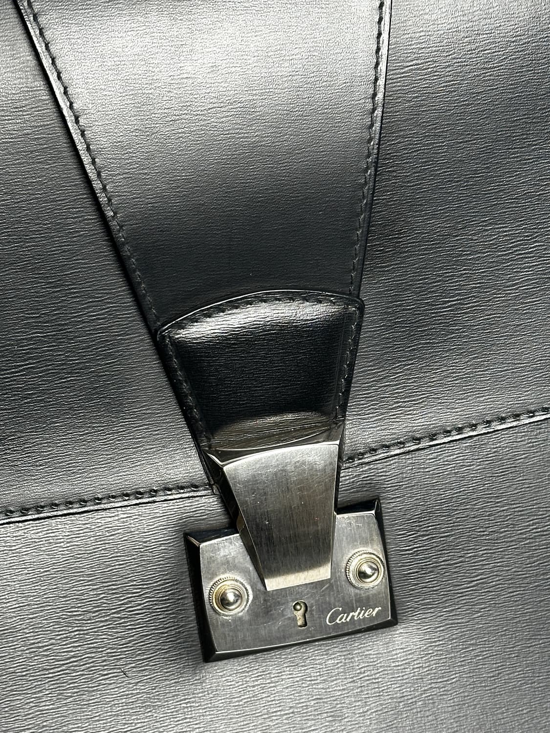 Cartier 블랙 레더 브리프케이스 (서류가방) 상품이미지7