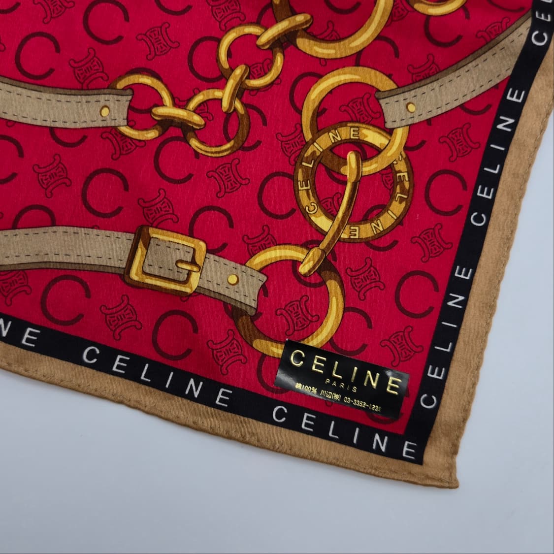 CELINE 셀린느 손수건 스카프 [BF9688-0673-08] 상품이미지5