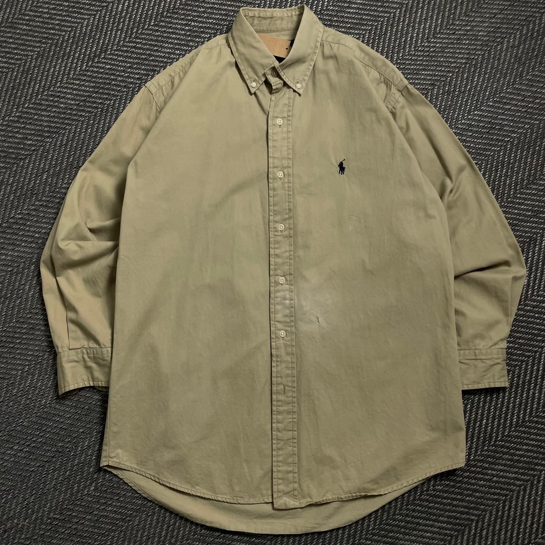 폴로 랄프로렌 포니 로고 옥스포드 셔츠 베이지y 4538 상품이미지2