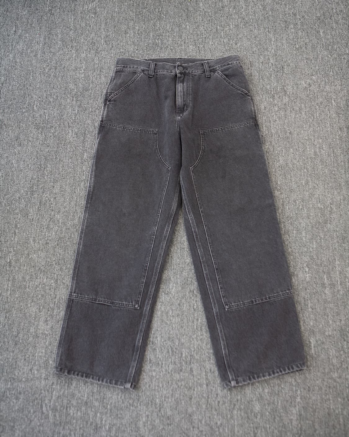 칼하트 워시드 더블니 카펜터 데님팬츠 상품이미지1