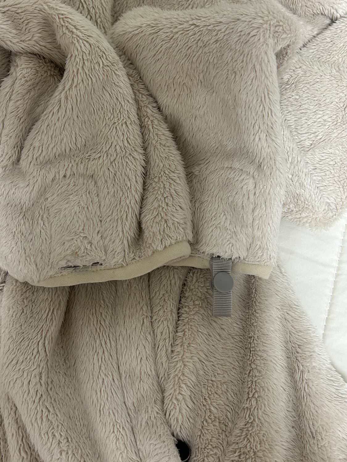 노스페이스 화이트 후리스 플리스 집업 s 상품이미지3