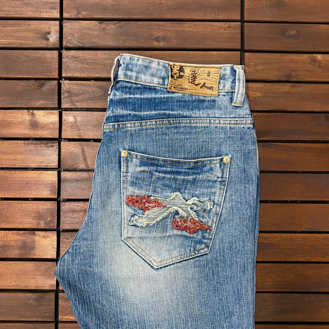 빅트레인 자수 데님 팬츠 (34) 상품이미지3