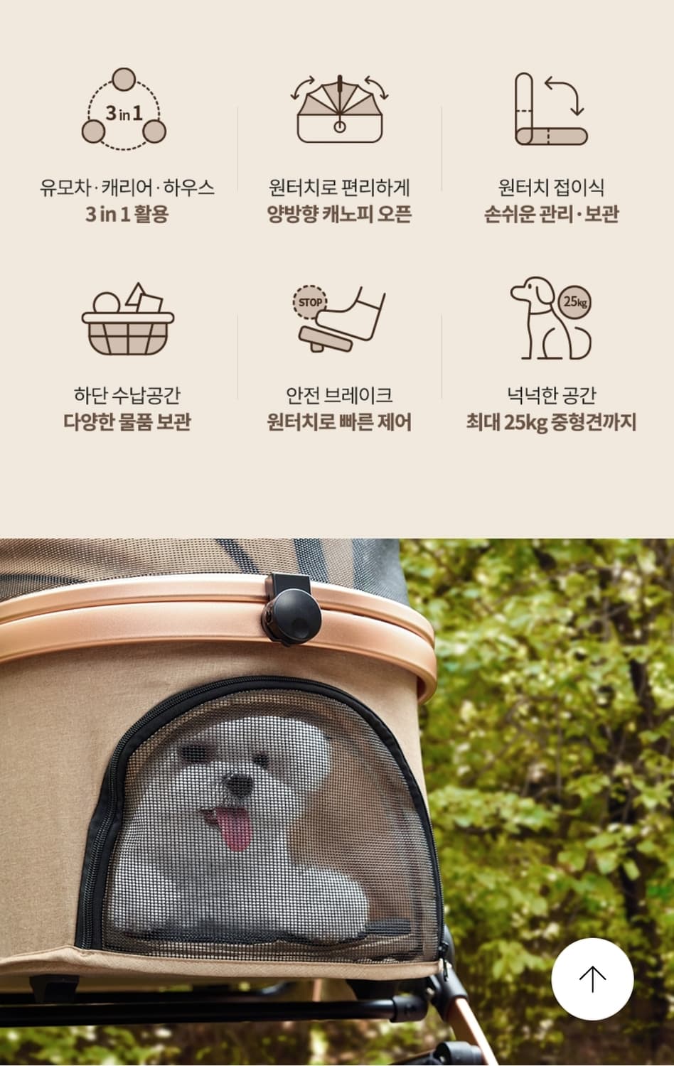 1번쓴 오아펫츠 강아지 애견 반려견 유모차 고양이 개모차 상품이미지9