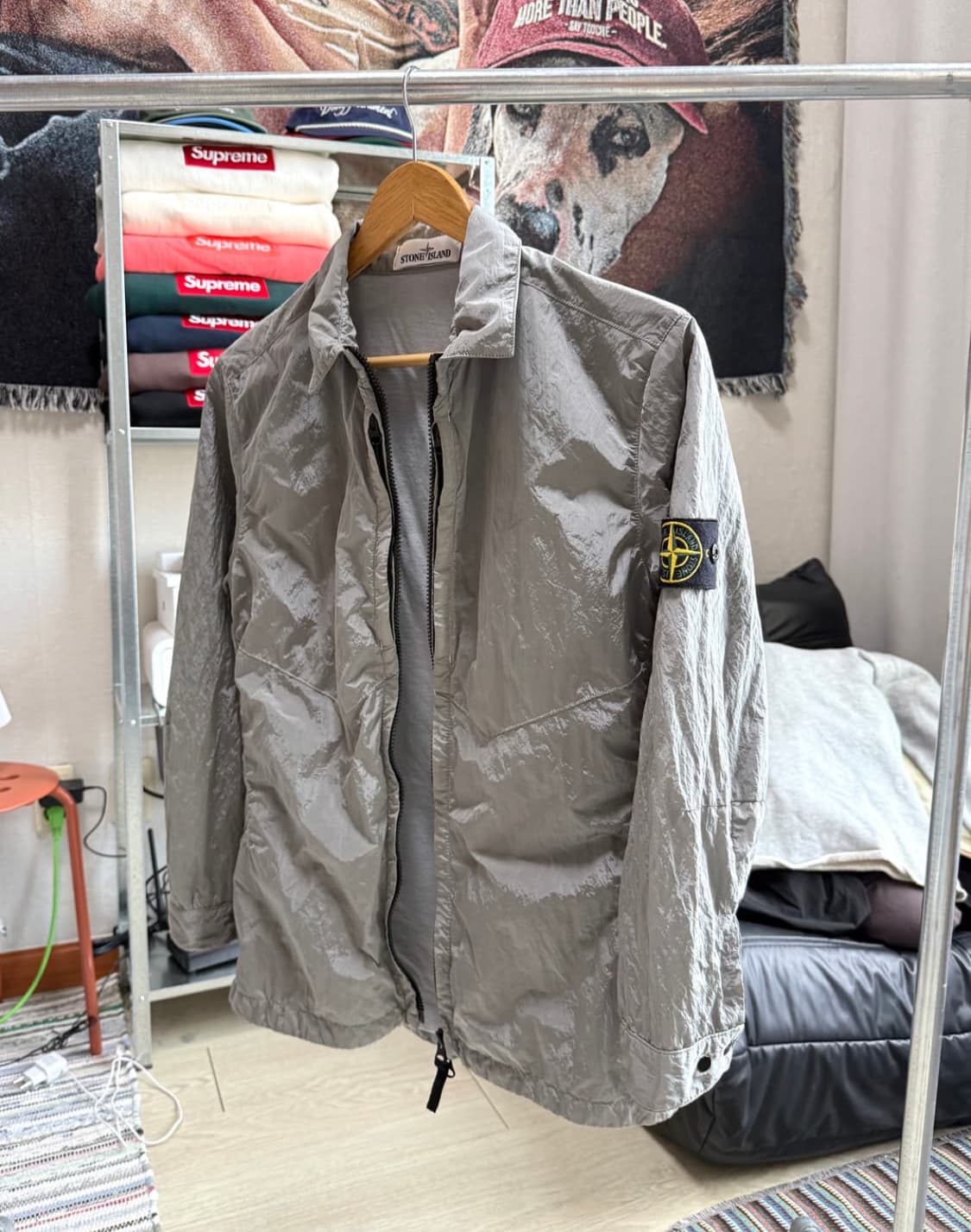 스톤아일랜드 나일론 메탈 오버셔츠 상품이미지1