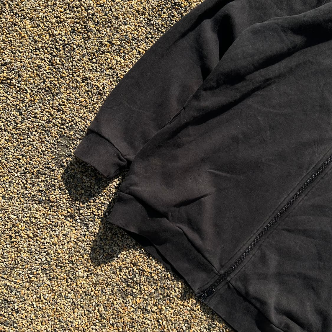 아디다스 블랙 로고 후드집업 상품이미지3