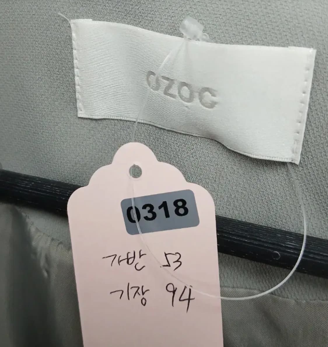 OZOC 오버핏 트렌치 코트 블루그레이 상품이미지9