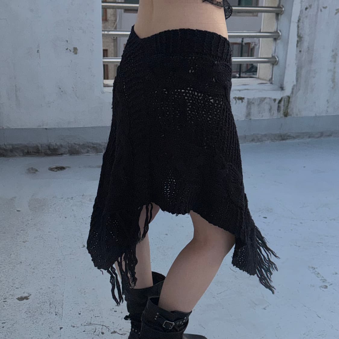 Vintage 레이어드 니트 스커트  상품이미지5