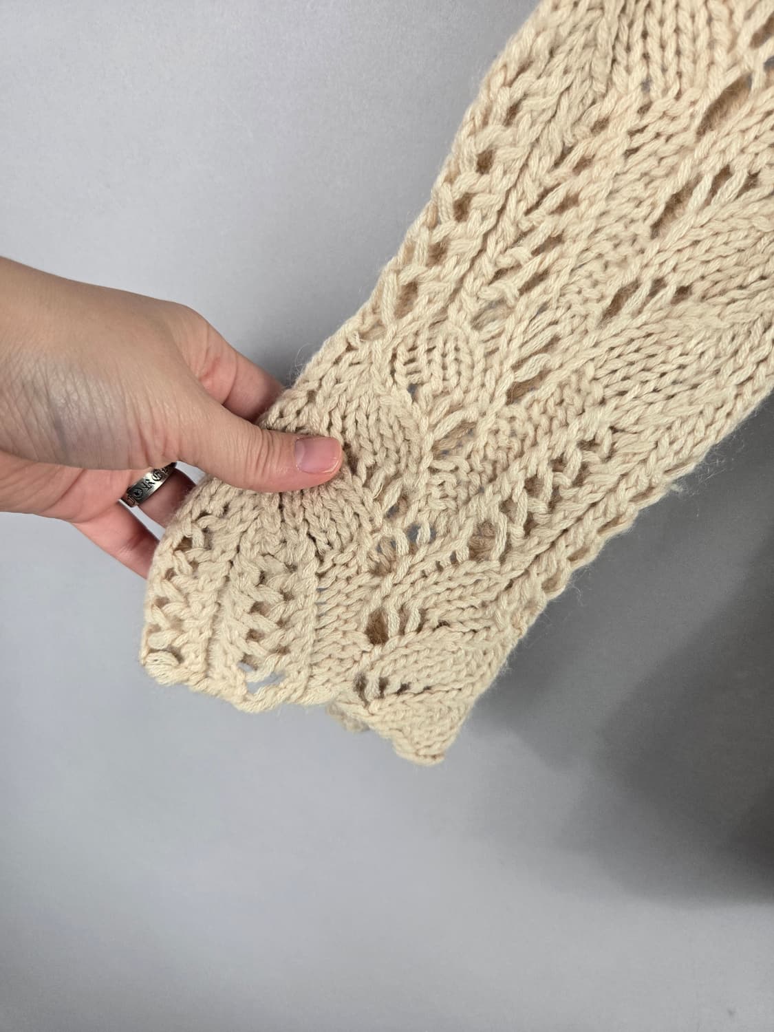 [무료배송]제인&데이지 F 여성 보헤미안 그물 하프 니트 상품이미지4