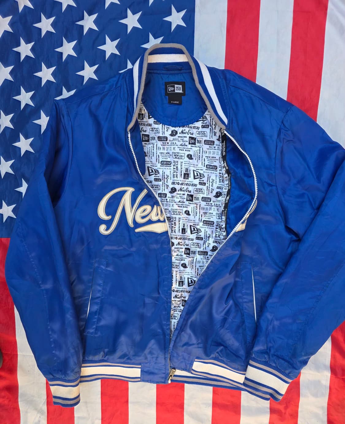 뉴에라 빅로고 바시티 자켓 L  상품이미지3