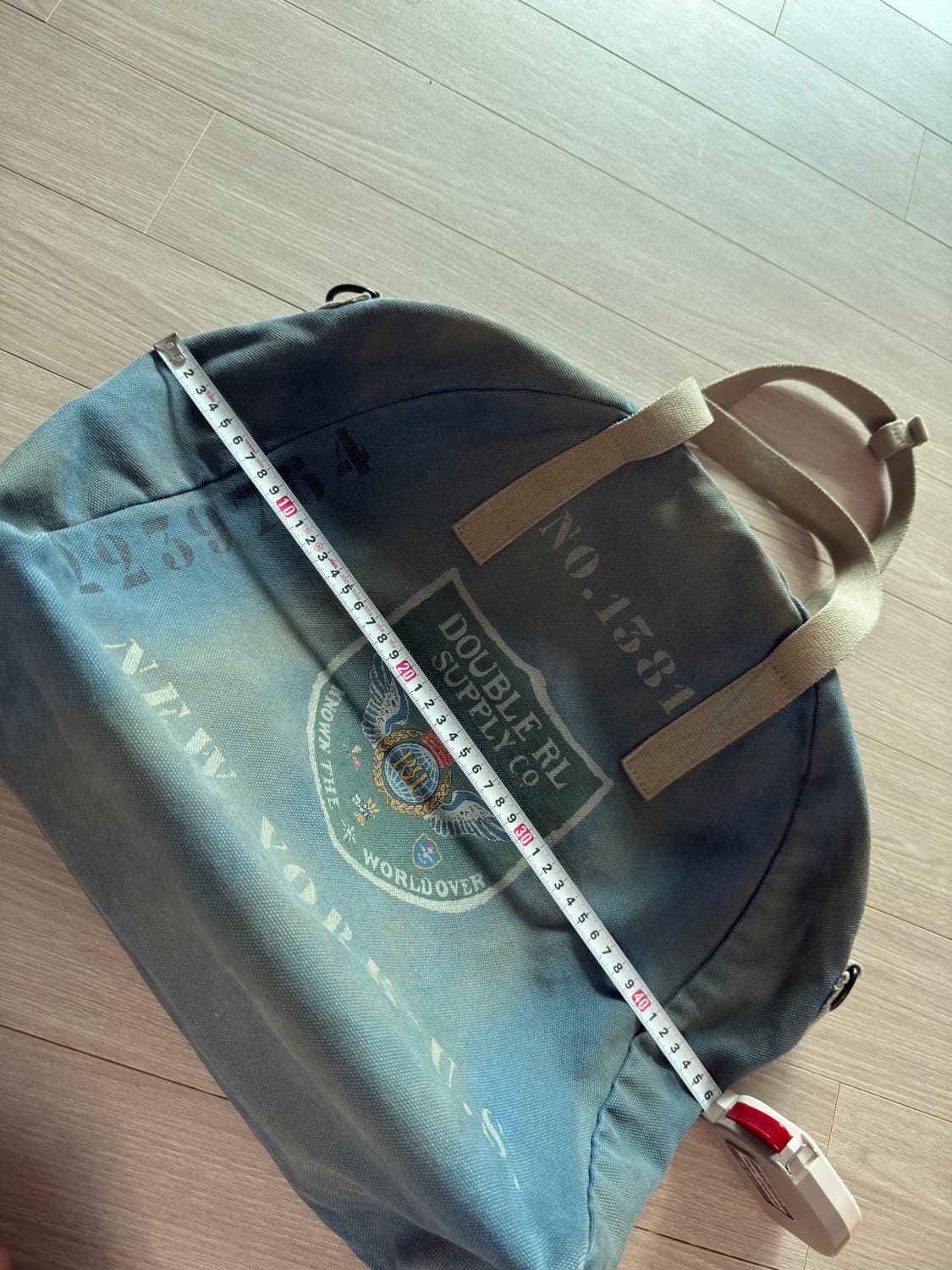 rrl 더블알엘 그래픽 워싱 캔버스 토트백 상품이미지8