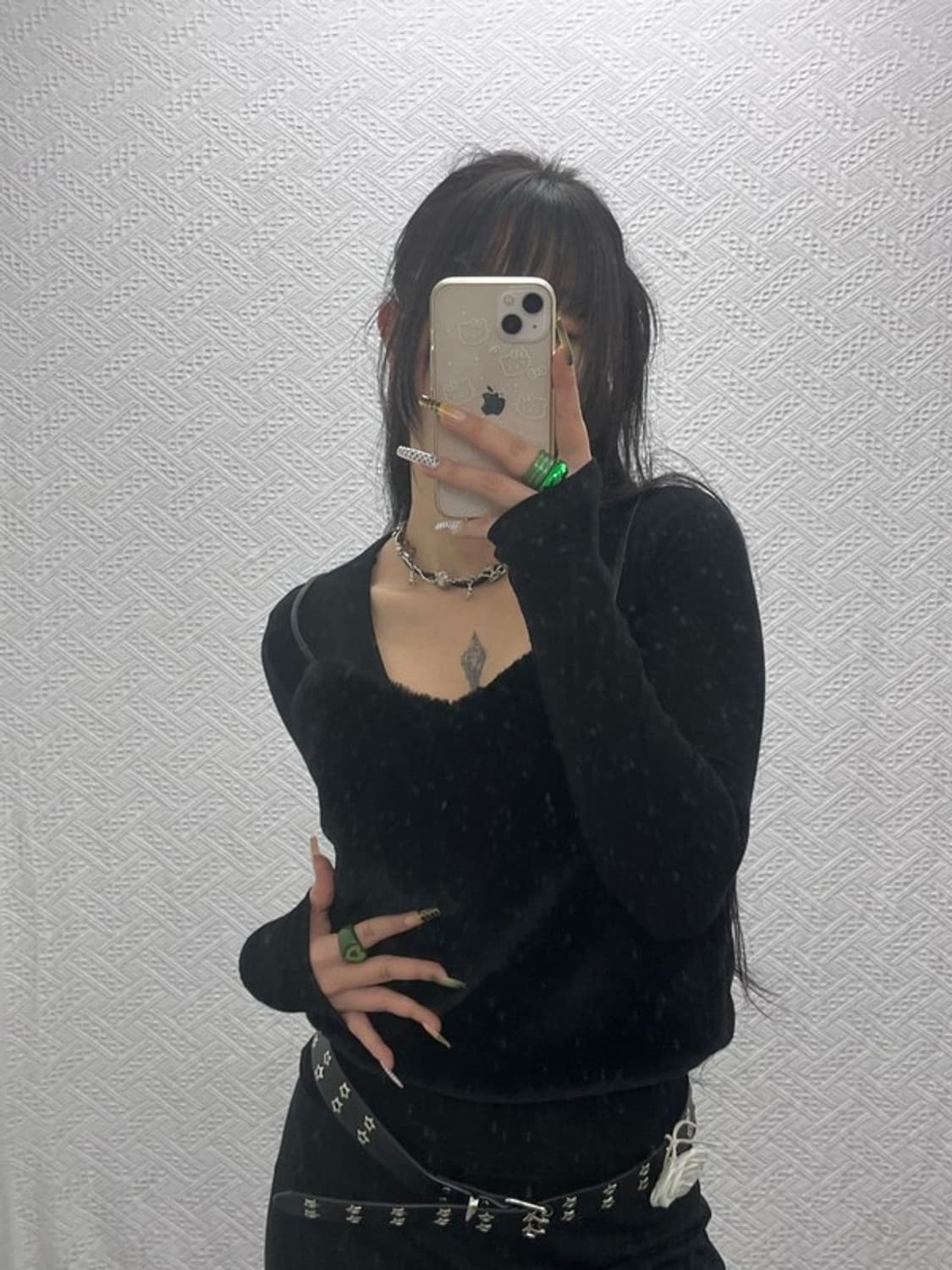 오아이오아이 러블리힙 핀터감성 퍼 뷔스티에 F C08078 상품이미지1