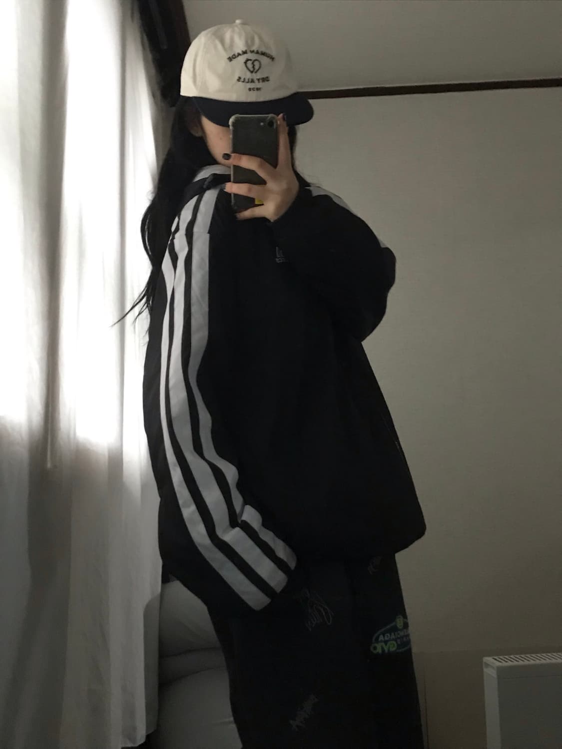 아디다스 00s 블랙 누빔패딩 상품이미지4