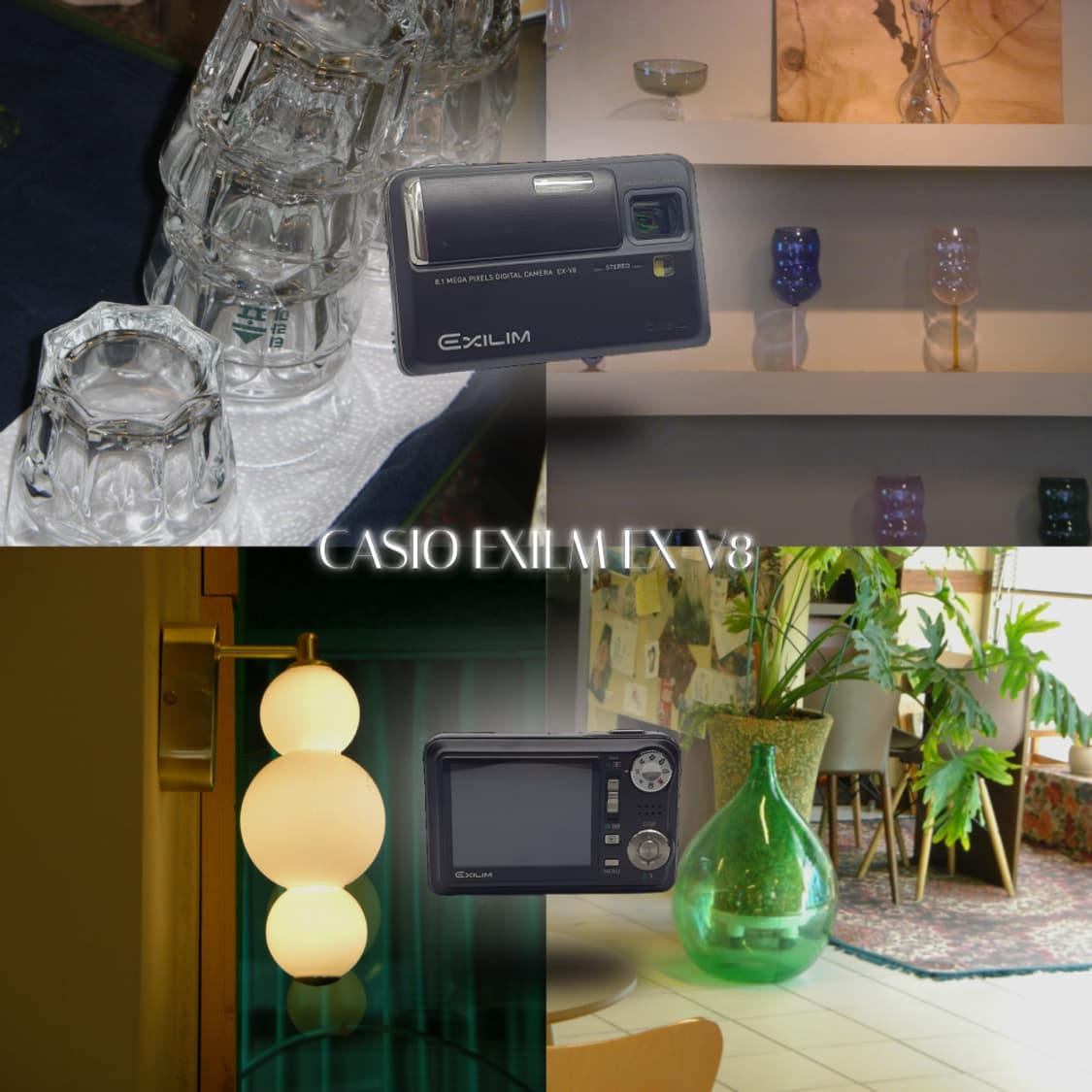 작례⭕️ 카시오 엑슬림 EX-V8 블랙 메탈🖤 상품이미지1