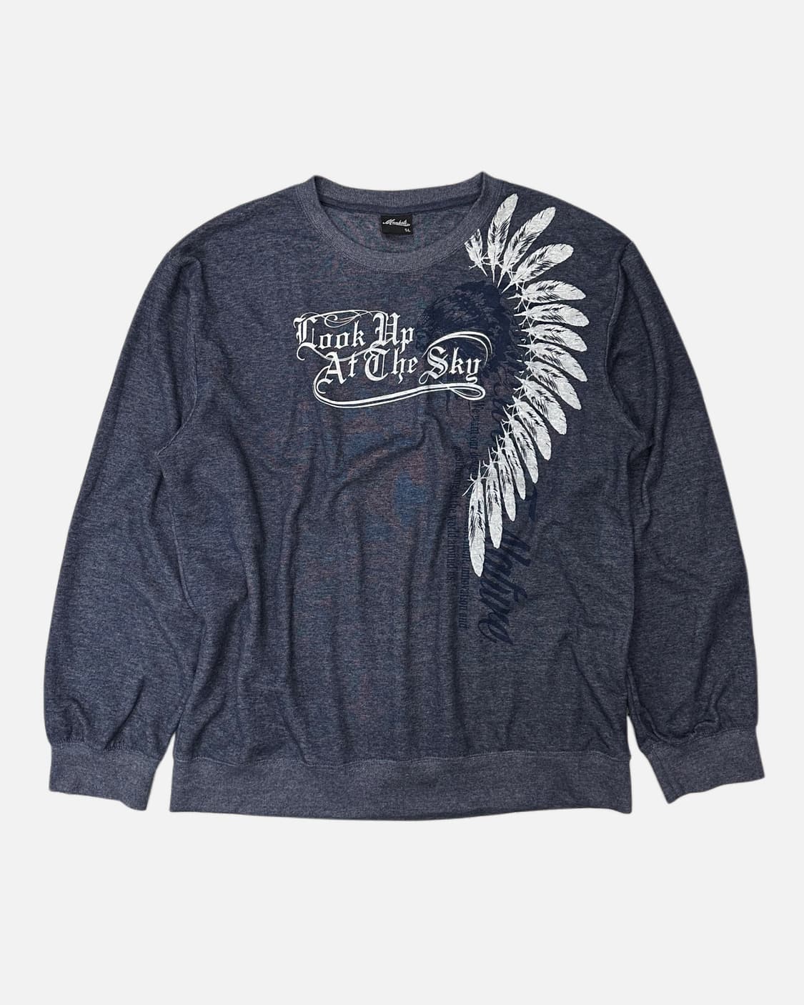 melange blue indian sweatshirt 상품이미지2
