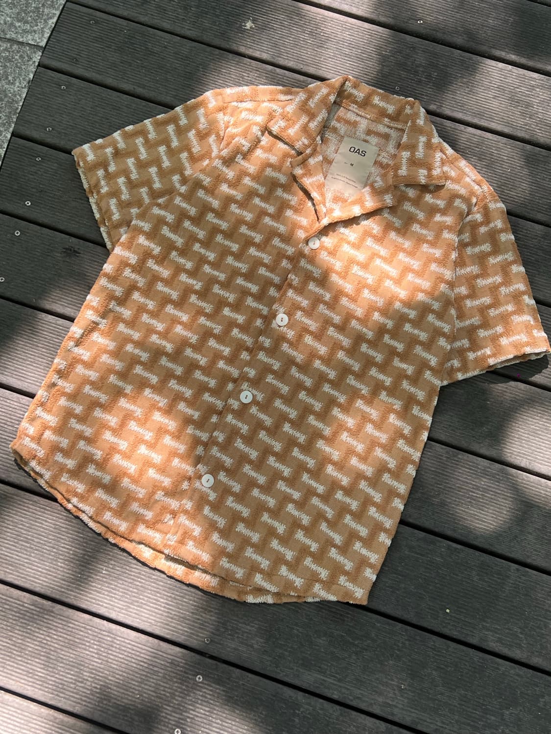 OAS Camel Layer Zig Shirt no 상품이미지2