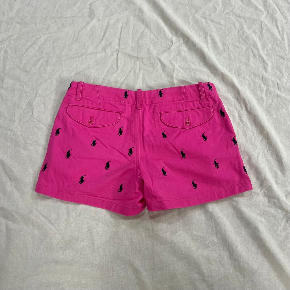 폴로 랄프로렌 블랙 포니 숏팬츠 반바지 핑크 상품이미지3