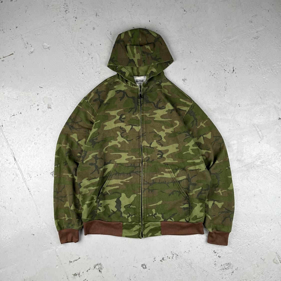 빈티지 Muleskins 카모 후드집업 상품이미지1