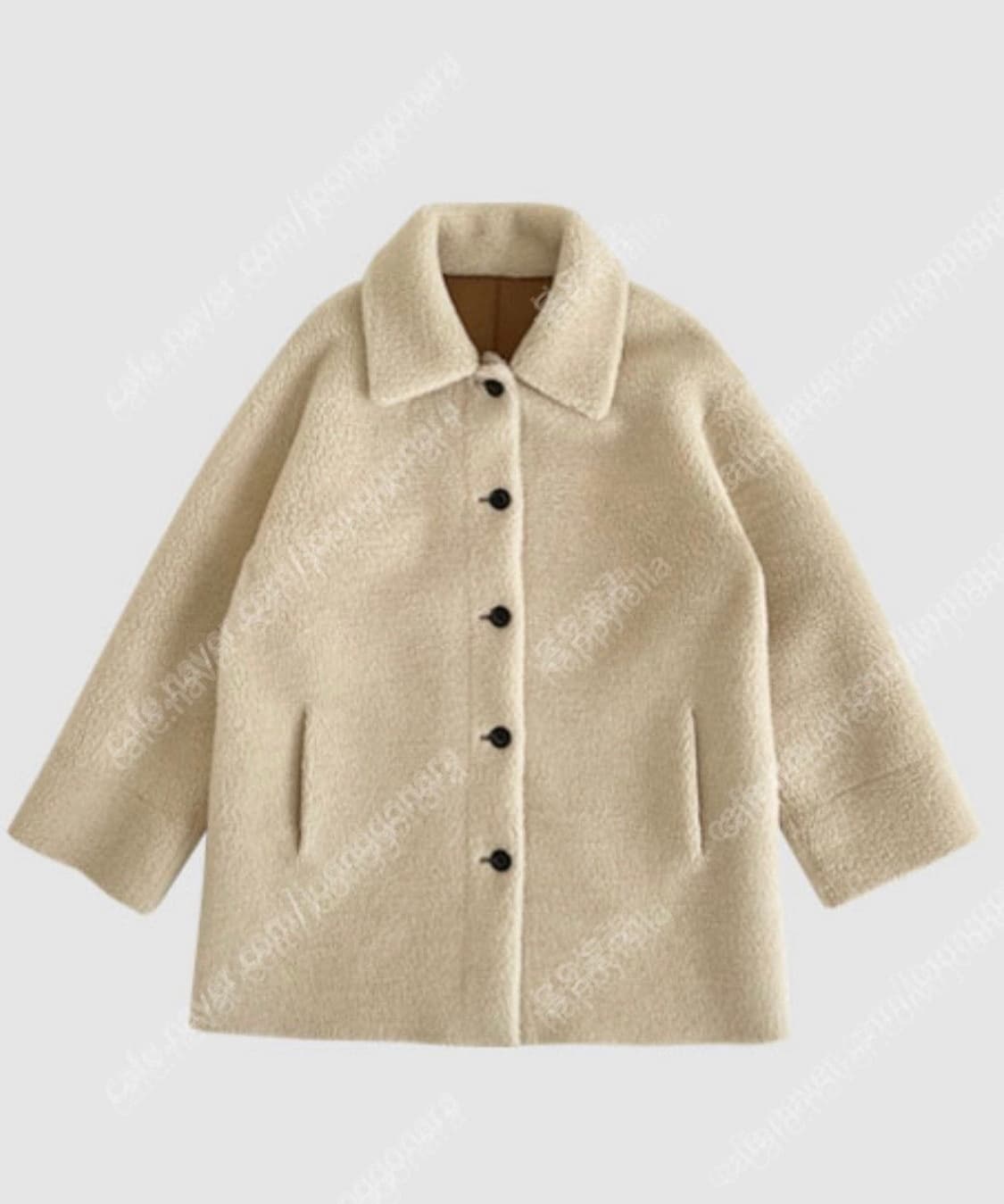 노티드스튜디오 베이지보울 테디 하프코트 무스탕 상품이미지3