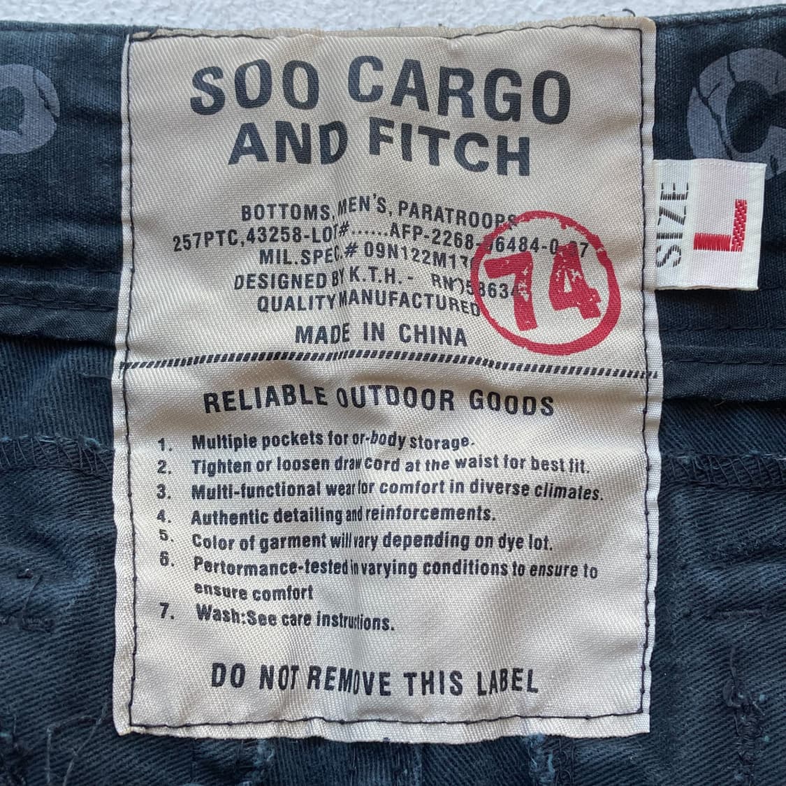 Soo Cargo& Fitch 멀티 포켓 카고 팬츠 상품이미지8