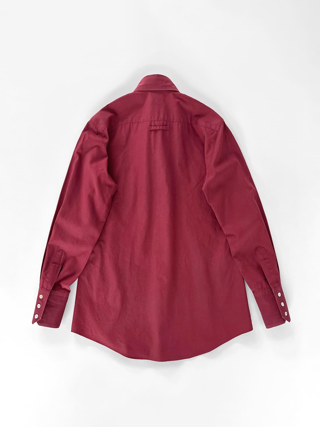 (Rare) 90s 장 폴 고르티에 클래식 버건디 셔츠 상품이미지3