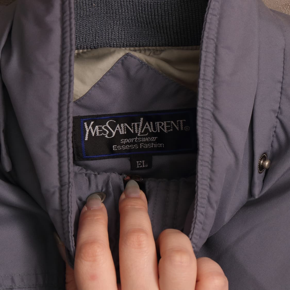 90's 입생로랑 사파리 푸퍼 다운 시멘트 A1719 상품이미지3