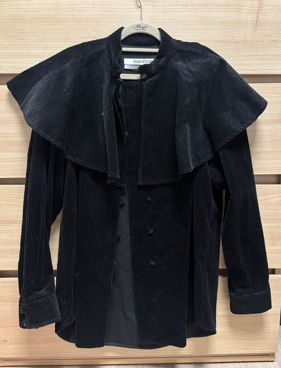 김해김 케이프 코듀로이 블라우스 상품이미지1