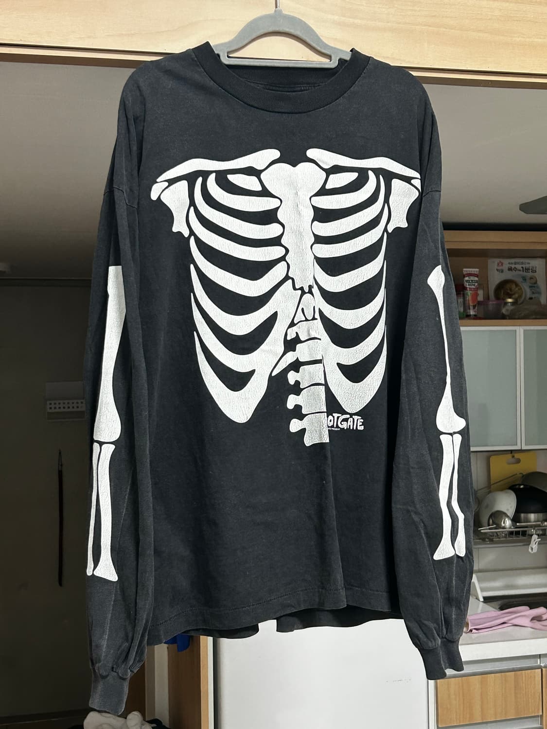 Rootgate 본 프린팅 롱슬리브 긴팔 티셔츠 상품이미지1