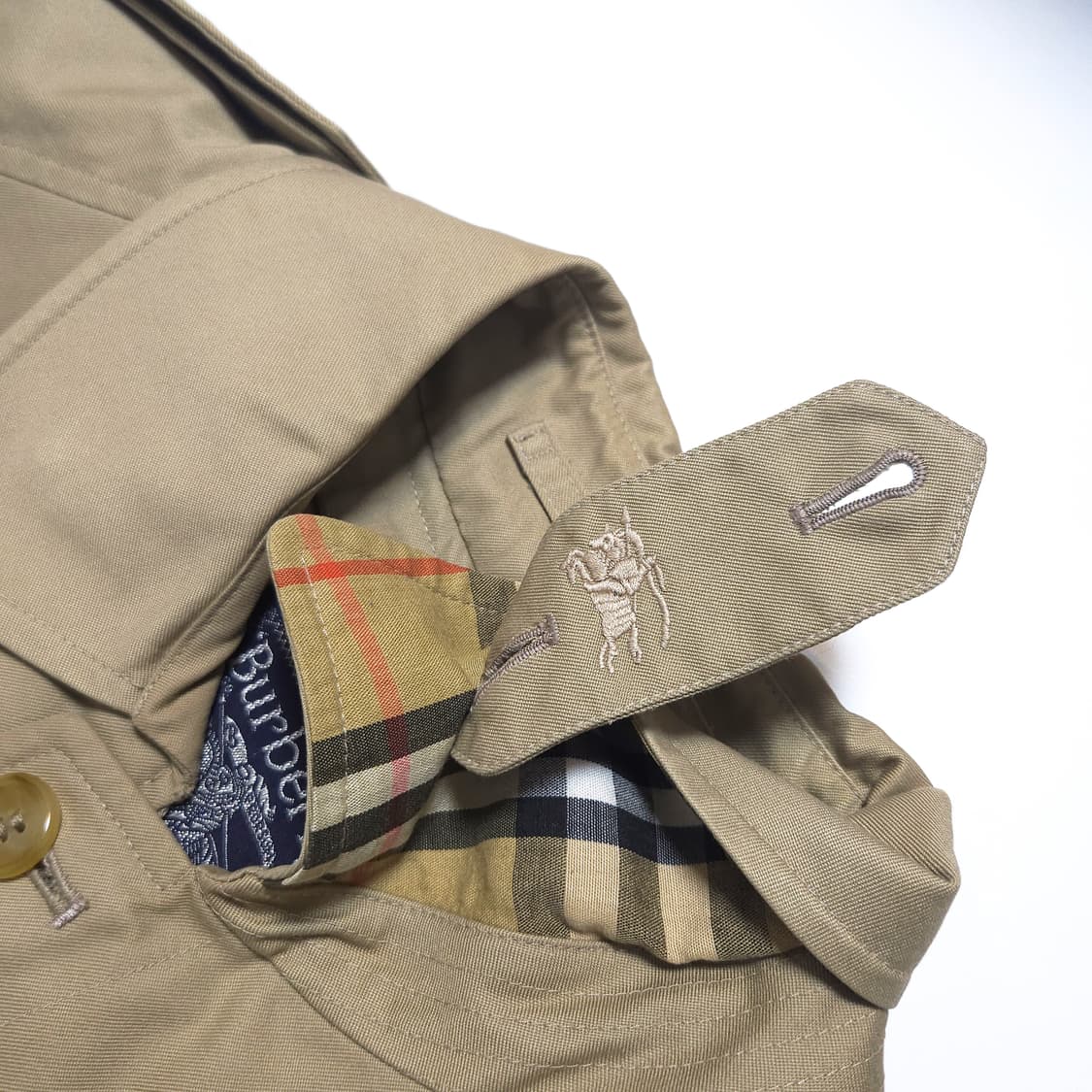 버버리 80s 노바체크 숏 트렌치 자켓 상품이미지7