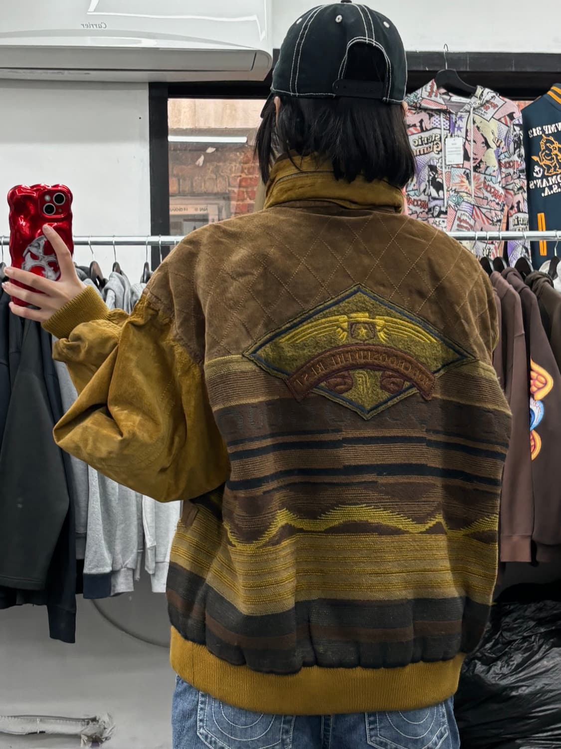 Vittorio Forti 스웨이드 니트 집업 자켓 상품이미지5