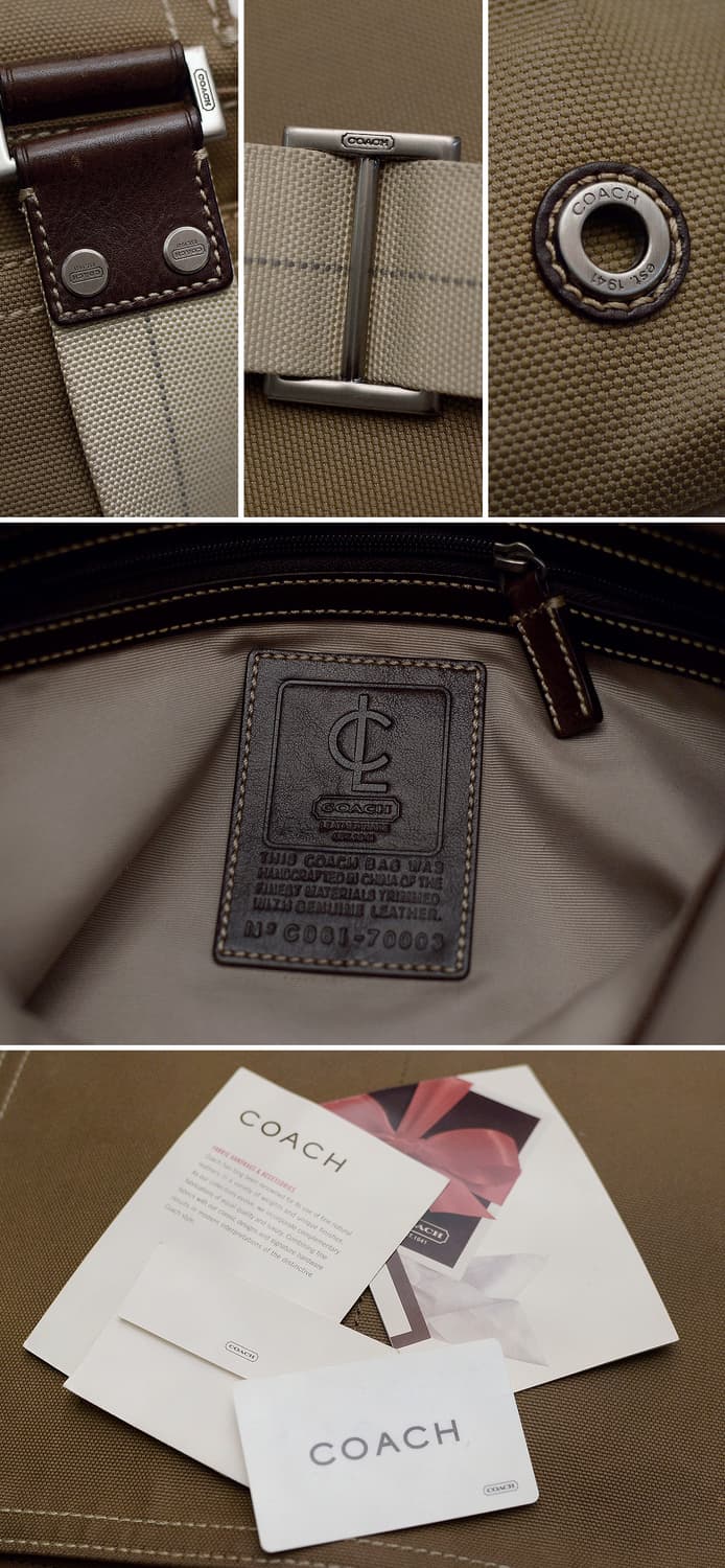 코치 트랜스애틀랜틱 맵캔버스 레더 플랩 메신저백 상품이미지10
