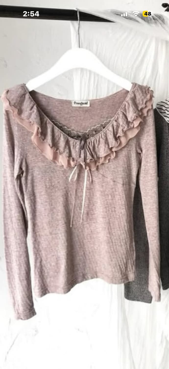 빈티지 뮤트톤 레이어드 슬리브+나시 세트 상품이미지1