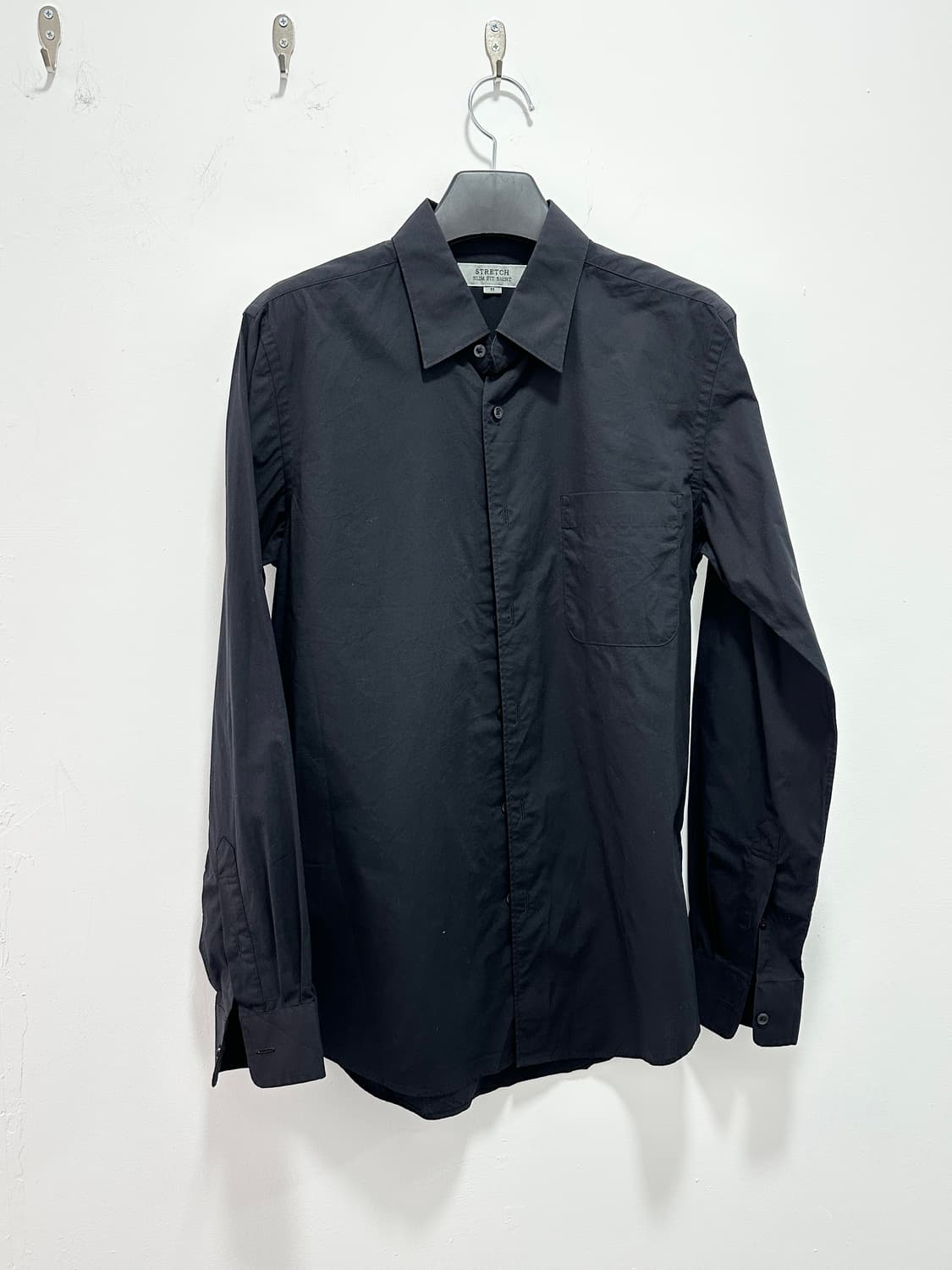 JPN stretch black shirts 상품이미지3