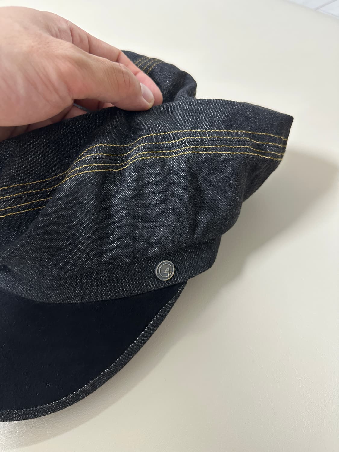 Ca4la 데님 스티치 뉴스보이캡 상품이미지4